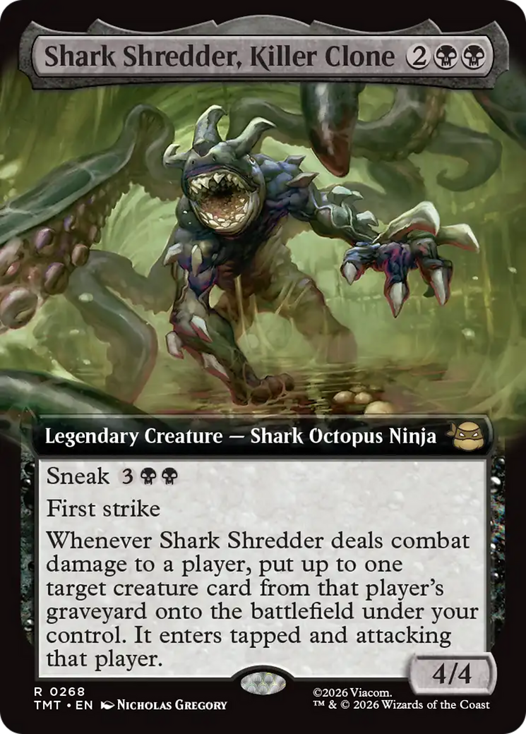 Shark Shredder, Killer Clone (Extended Art) [Teenage Mutant Ninja Turtles] | Game Master's Emporium (The New GME)