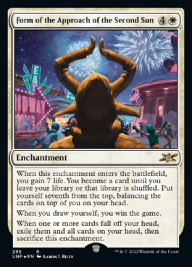 Form of the Approach of the Second Sun (Galaxy Foil) [Unfinity] | Game Master's Emporium (The New GME)
