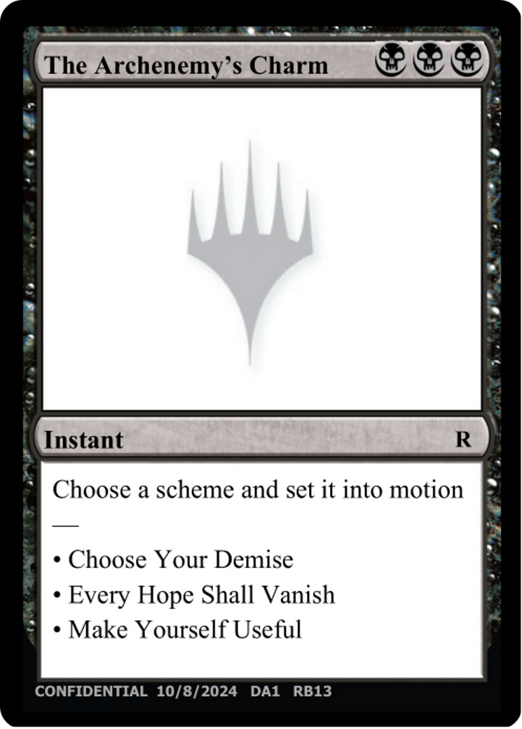 The Archenemy's Charm [Unknown Event] | Game Master's Emporium (The New GME)