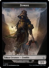 Warrior // Zombie Double-Sided Token [March of the Machine Tokens] | Game Master's Emporium (The New GME)