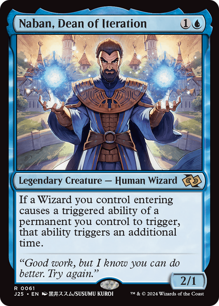 Naban, Dean of Iteration (Anime) [Foundations Jumpstart] | Game Master's Emporium (The New GME)