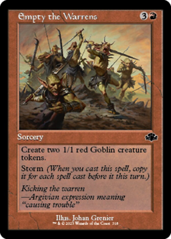 Empty the Warrens (Retro) [Dominaria Remastered] | Game Master's Emporium (The New GME)