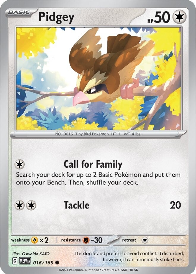 Pidgey (016/165) [Scarlet & Violet 151] | Game Master's Emporium (The New GME)
