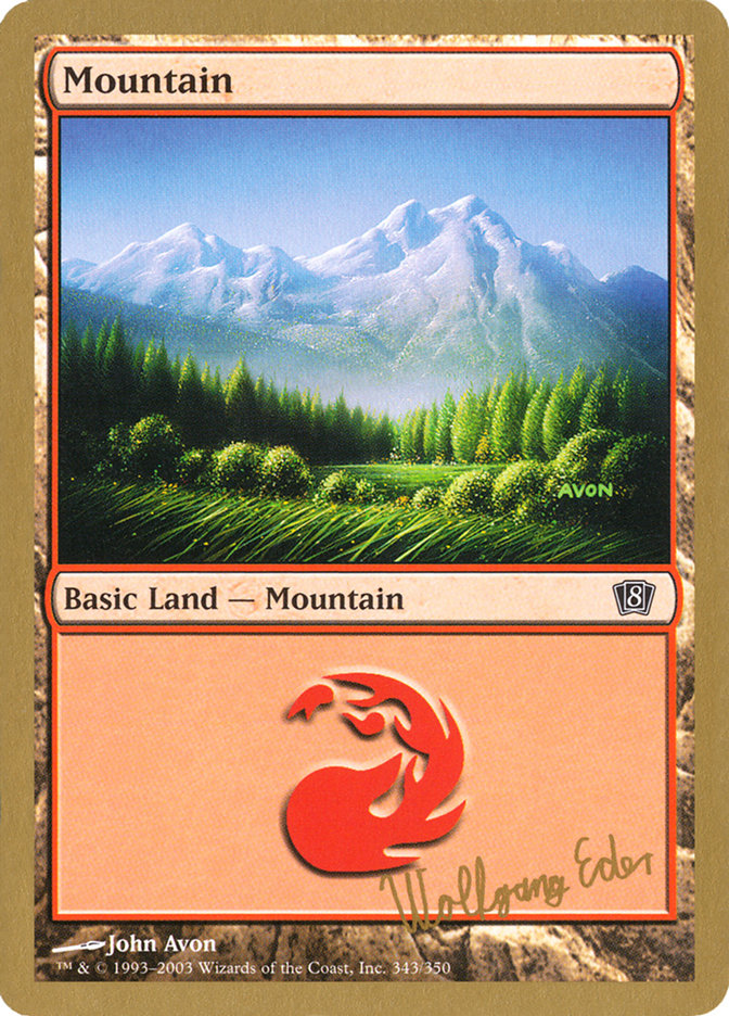 Mountain (we343) (Wolfgang Eder) [World Championship Decks 2003] | Game Master's Emporium (The New GME)