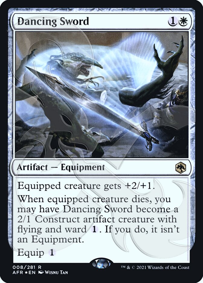 Dancing Sword (Ampersand Promo) [Dungeons & Dragons: Adventures in the Forgotten Realms Promos] | Game Master's Emporium (The New GME)