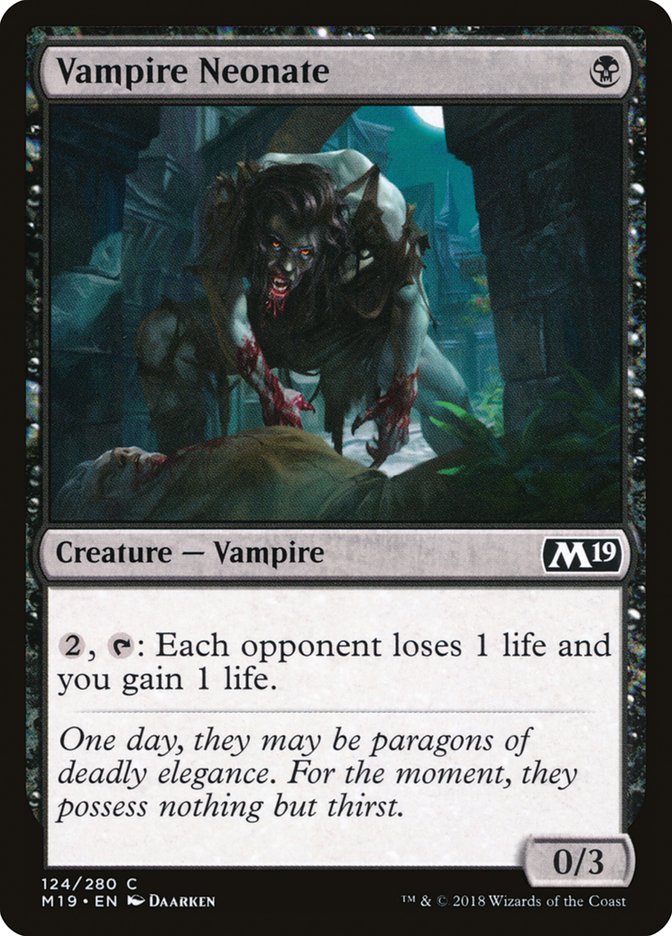 Vampire Neonate [Core Set 2019] | Game Master's Emporium (The New GME)
