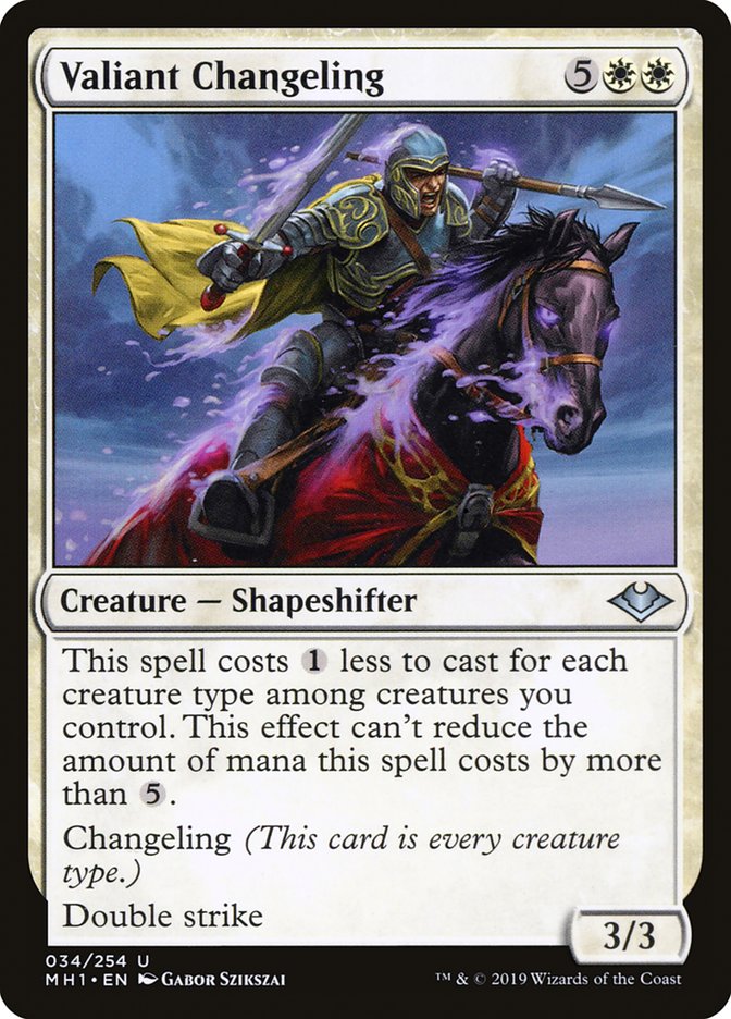 Valiant Changeling [Modern Horizons] | Game Master's Emporium (The New GME)