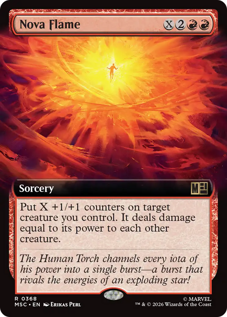 Nova Flame (Extended Art) [Marvel Super Heroes Commander] | Game Master's Emporium (The New GME)