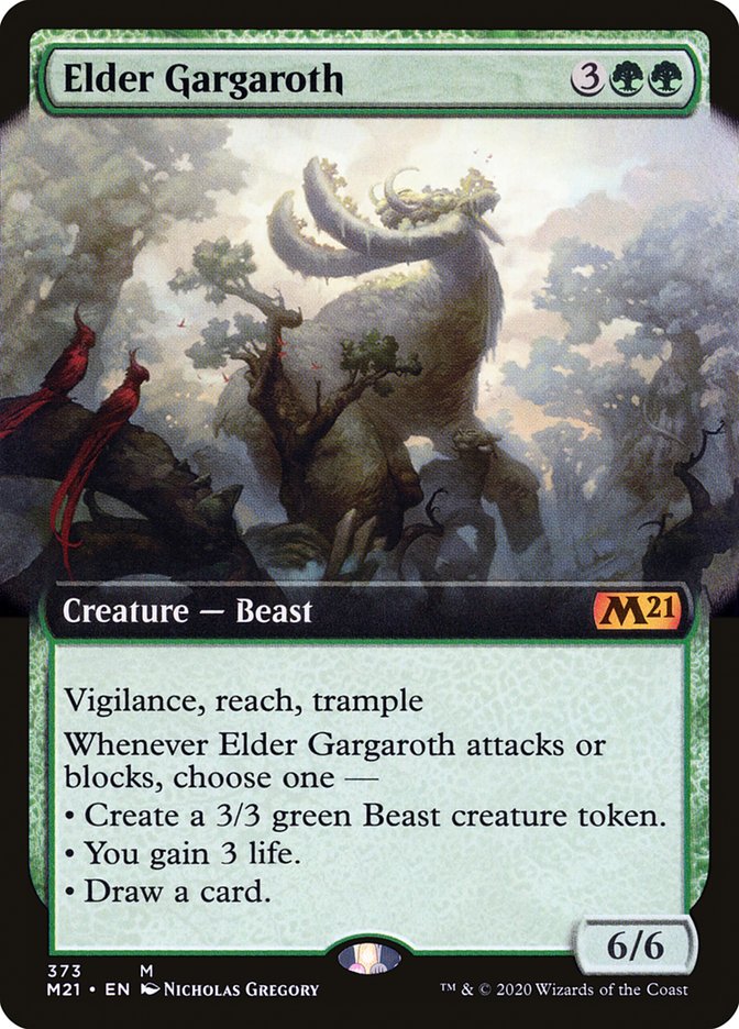 Elder Gargaroth (Extended Art) [Core Set 2021] | Game Master's Emporium (The New GME)