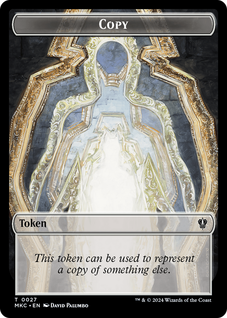 Copy // Zombie Double-Sided Token [Murders at Karlov Manor Commander Tokens] | Game Master's Emporium (The New GME)