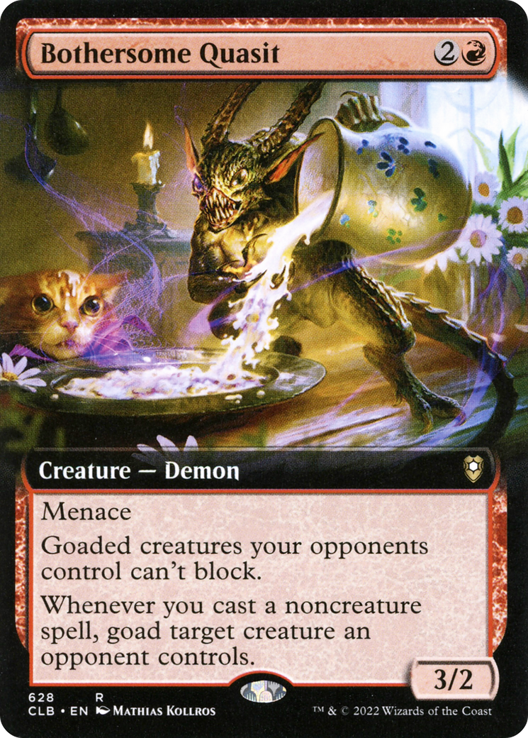 Bothersome Quasit (Extended Art) [Commander Legends: Battle for Baldur's Gate] | Game Master's Emporium (The New GME)