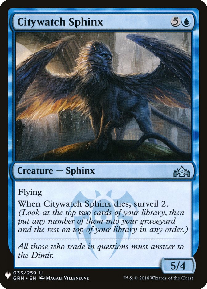 Citywatch Sphinx [Mystery Booster] | Game Master's Emporium (The New GME)
