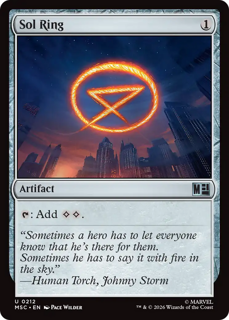 Sol Ring (0212) [Marvel Super Heroes Commander] | Game Master's Emporium (The New GME)