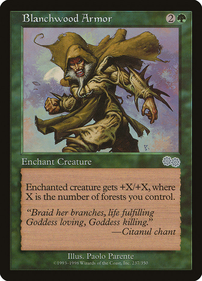 Blanchwood Armor [Urza's Saga] | Game Master's Emporium (The New GME)