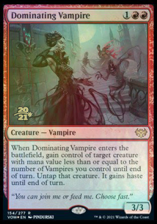 Dominating Vampire [Innistrad: Crimson Vow Prerelease Promos] | Game Master's Emporium (The New GME)