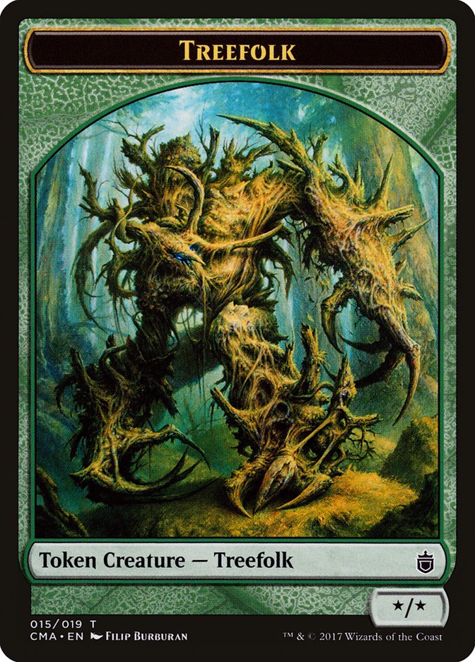 Treefolk Token [Commander Anthology Tokens] | Game Master's Emporium (The New GME)