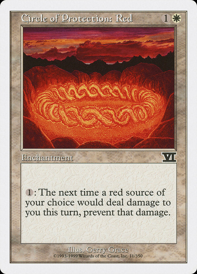 Circle of Protection: Red [Classic Sixth Edition] | Game Master's Emporium (The New GME)