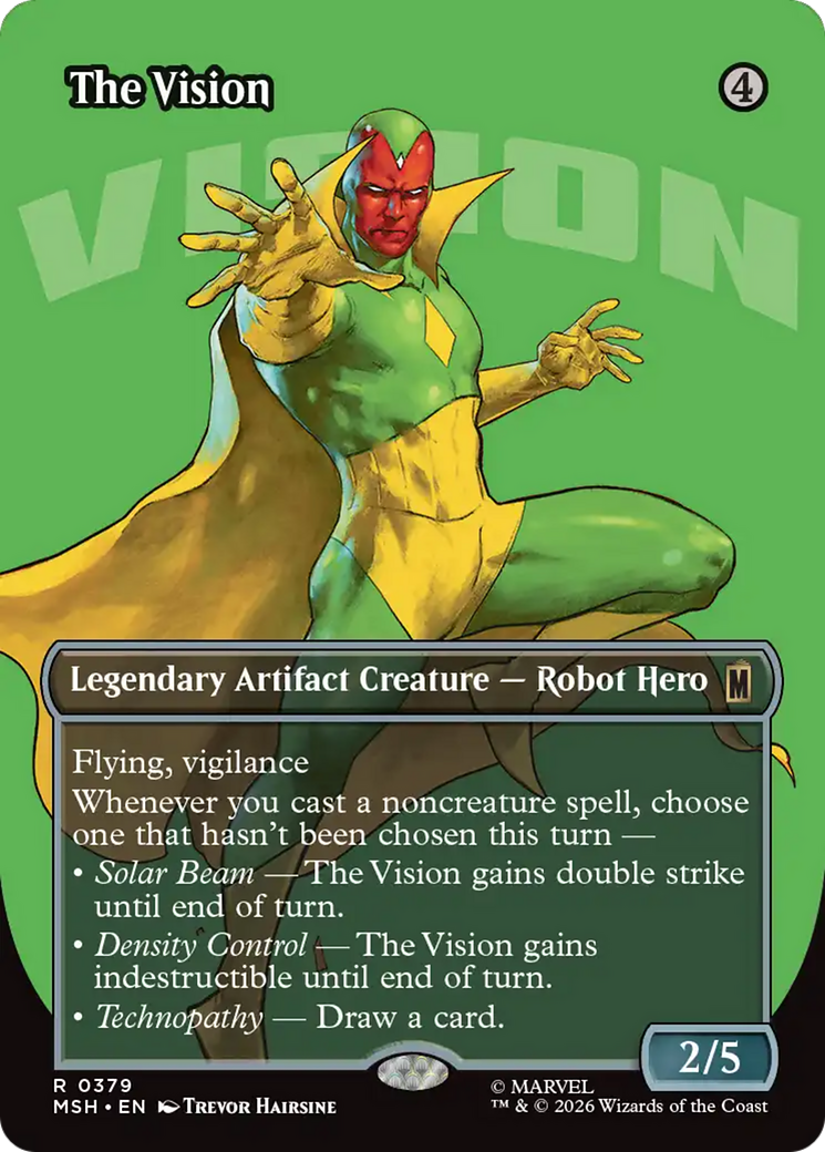 The Vision (Borderless) [Marvel Super Heroes] | Game Master's Emporium (The New GME)