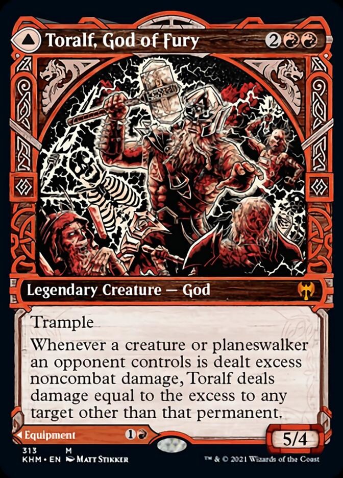 Toralf, God of Fury // Toralf's Hammer (Showcase) [Kaldheim] | Game Master's Emporium (The New GME)