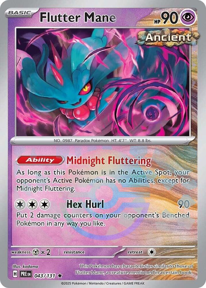 Flutter Mane (043/131) (Poke Ball Pattern) [Scarlet & Violet: Prismatic Evolutions] | Game Master's Emporium (The New GME)