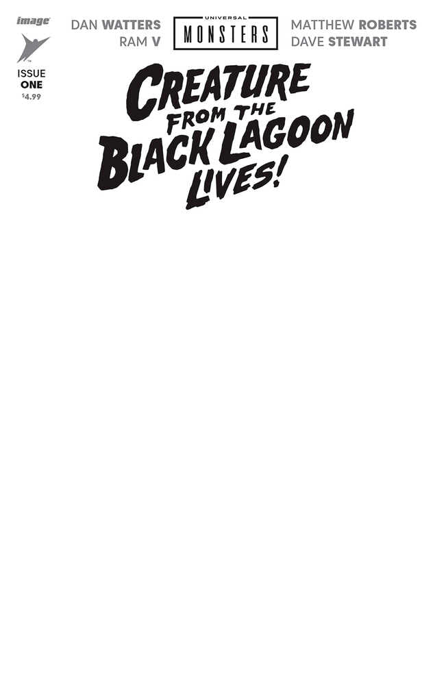 Universal Monsters Black Lagoon #1 (Of 4) Cover H Blank Cover | Game Master's Emporium (The New GME)
