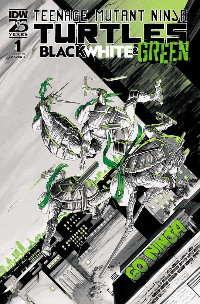 Teenage Mutant Ninja Turtles: Black, White, And Green #1 Cover A (Shalvey) | Game Master's Emporium (The New GME)