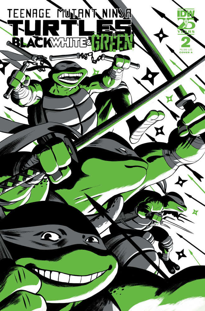 Teenage Mutant Ninja Turtles: Black, White, And Green #2 Cover A (RodríGuez) | Game Master's Emporium (The New GME)