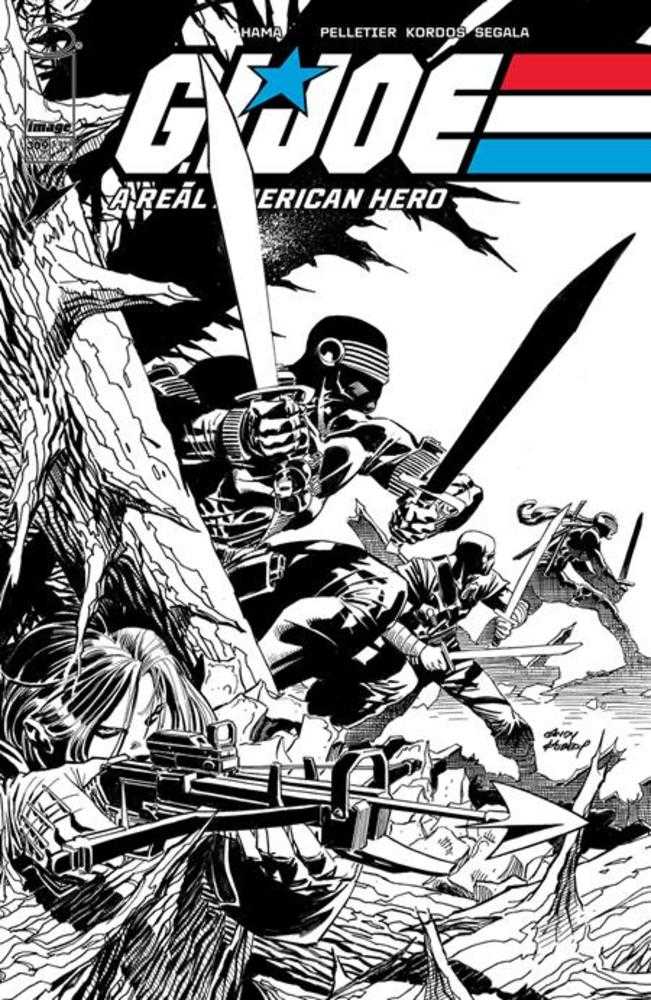 G.I. Joe A Real American Hero #309 Cover B Andy Kubert Black & White Variant | Game Master's Emporium (The New GME)