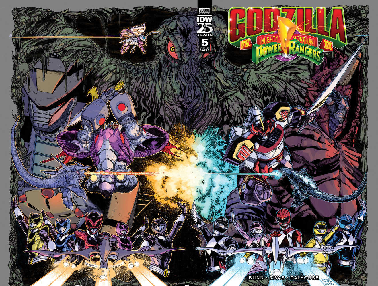 Godzilla vs. The Mighty Morphin Power Rangers II #5 Variant B (Sanchez) | Game Master's Emporium (The New GME)