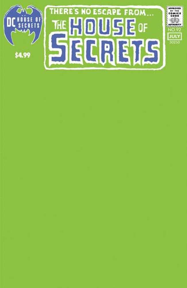 House Of Secrets #92 Facsimile Edition (2024) Cover C Blank Variant | Game Master's Emporium (The New GME)