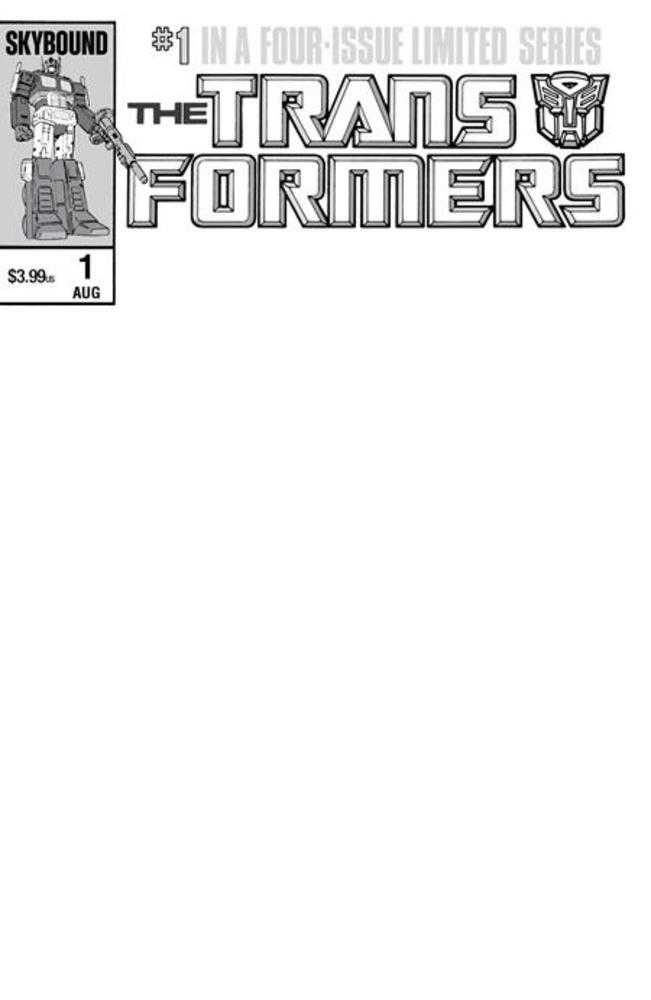 Transformers #1 40th Anniversary Edition  (One Shot) Cover C Blank Sketch Variant | Game Master's Emporium (The New GME)