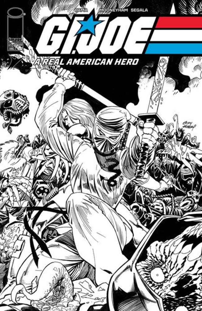 G.I. Joe A Real American Hero #312 Cover B Andy Kubert Black & White Variant | Game Master's Emporium (The New GME)