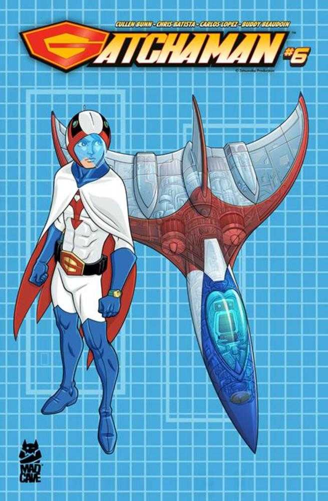 Gatchaman #6 Cover B Chris Batista Blueprint Ken And G-1 Variant | Game Master's Emporium (The New GME)