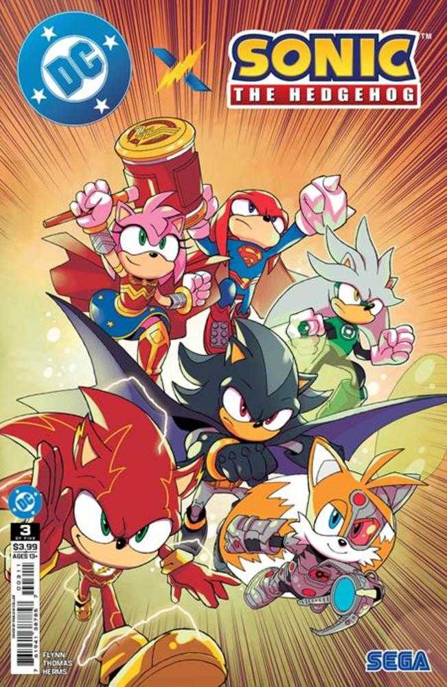 DC X Sonic The Hedgehog #3 (Of 5) Cover A Pablo M Collar | Game Master's Emporium (The New GME)