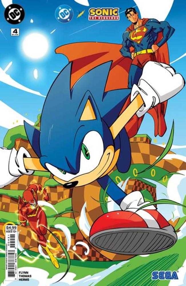 DC X Sonic The Hedgehog #4 (Of 5) Cover B Daniele Di Nicuolo Card Stock Variant | Game Master's Emporium (The New GME)