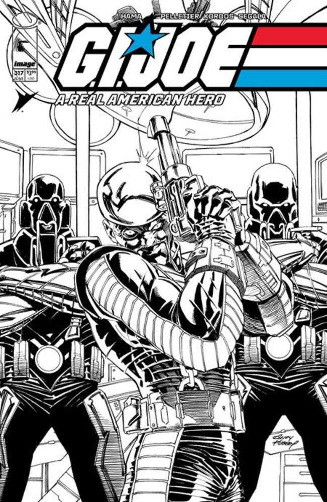 G.I. Joe A Real American Hero #317 Cover B Andy Kubert Black & White Variant | Game Master's Emporium (The New GME)