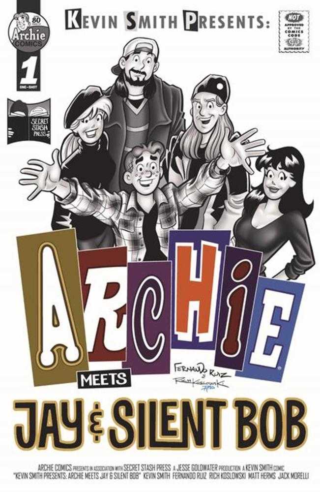 Archie Meets Jay And Silent Bob #1 (One Shot) Cover B Fernando Ruiz Rich Koslowski Homage Greyscale Variant (Mature) | Game Master's Emporium (The New GME)