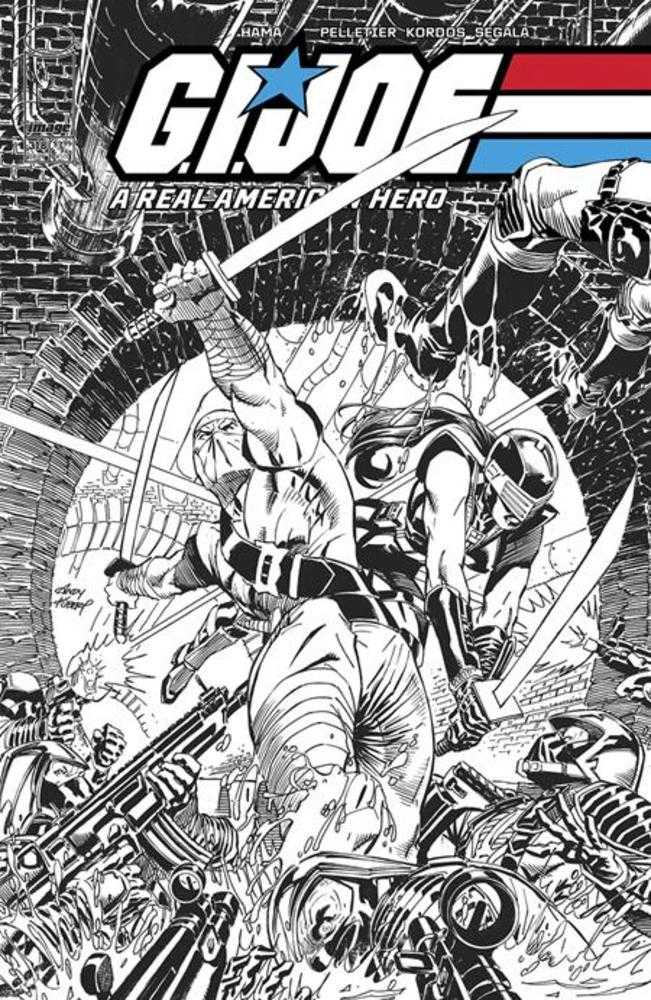 G.I. Joe A Real American Hero #318 Cover B Andy Kubert Black & White Variant | Game Master's Emporium (The New GME)