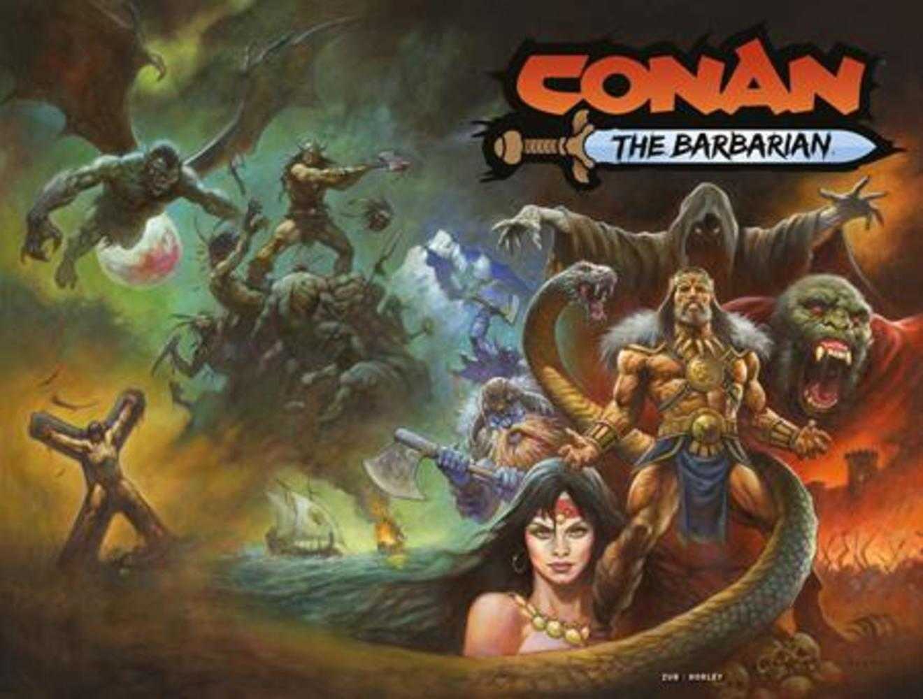 Conan The Barbarian #25 Cover A Alex Horley Wraparound (Mature) | Game Master's Emporium (The New GME)