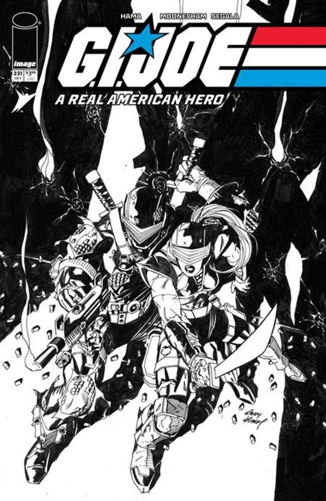 G.I. Joe A Real American Hero #321 Cover B Andy Kubert Black & White Variant | Game Master's Emporium (The New GME)