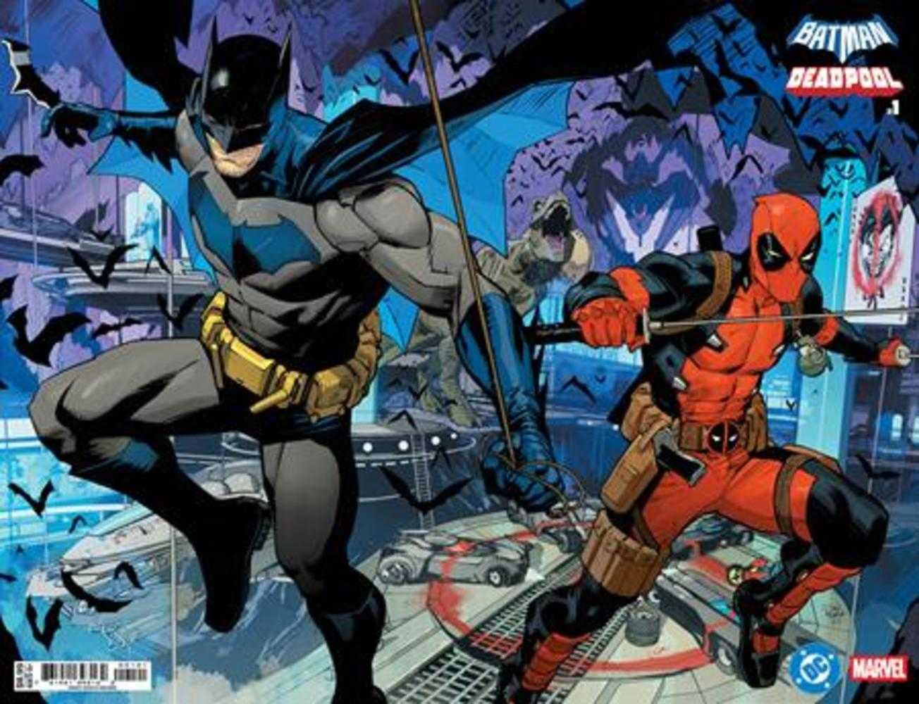 DC Marvel Batman Deadpool #1 (One Shot) Cover B Dan Mora Batman Deadpool Wraparound Card Stock Variant | Game Master's Emporium (The New GME)