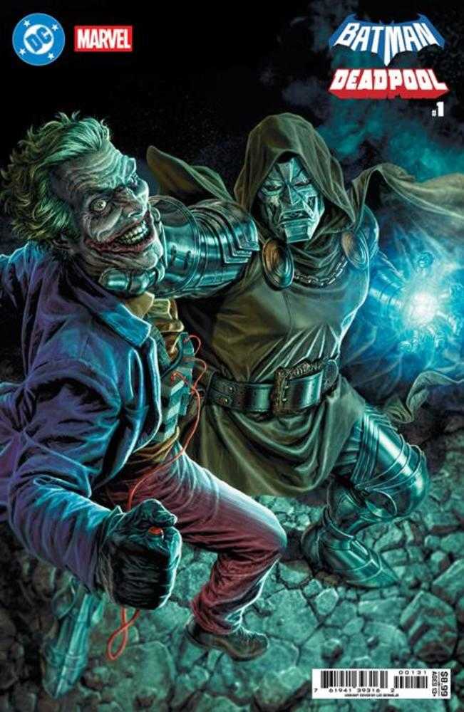 DC Marvel Batman Deadpool #1 (One Shot) Cover C Lee  Bermejo Joker Dr Doom Card Stock Variant | Game Master's Emporium (The New GME)