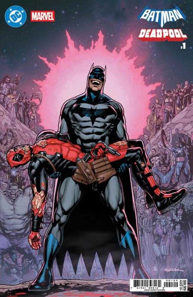 DC Marvel Batman Deadpool #1 (One Shot) Cover R Ryan Sook Crisis On Infinite Earths 7 Homage Card Stock Variant | Game Master's Emporium (The New GME)