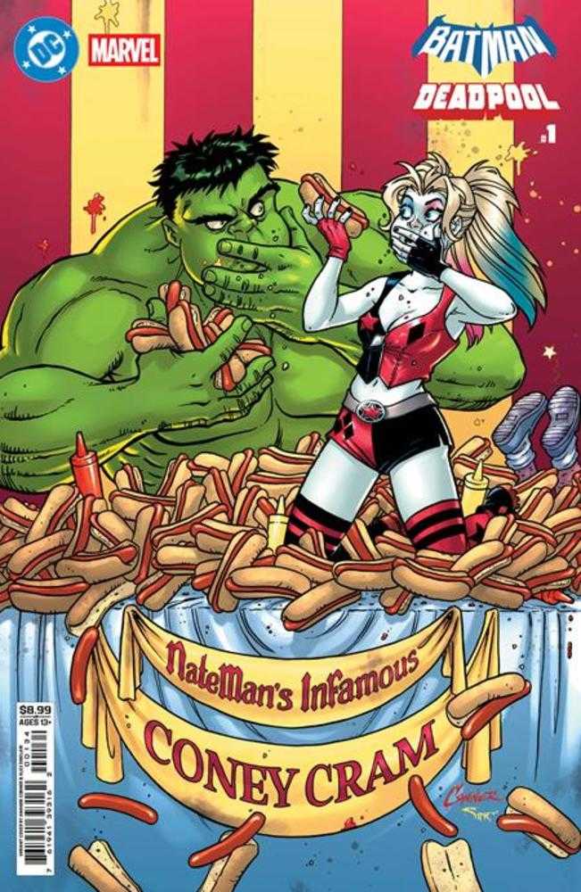 DC Marvel Batman Deadpool #1 (One Shot) Cover F Amanda Conner Harley Quinn Hulk Card Stock Variant | Game Master's Emporium (The New GME)
