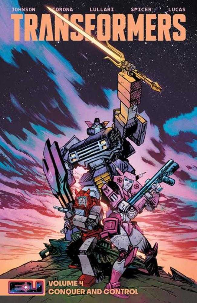 Transformers TPB Volume 04 Conquer And Control Direct Market Exclusive Daniel Warren Johnson & Mike Spicer Sword Cover | Game Master's Emporium (The New GME)