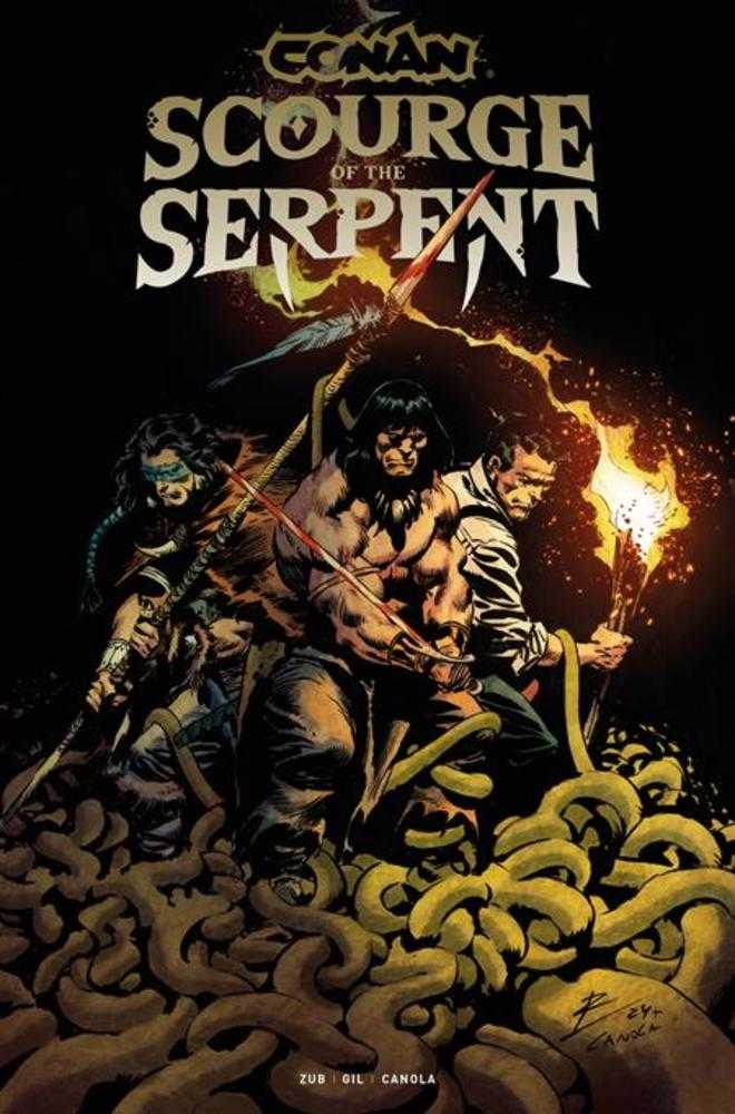Conan The Barbarian Scourge Of The Serpent #4 (Of 4) Cover A Roberto De La Torre (Mature) | Game Master's Emporium (The New GME)
