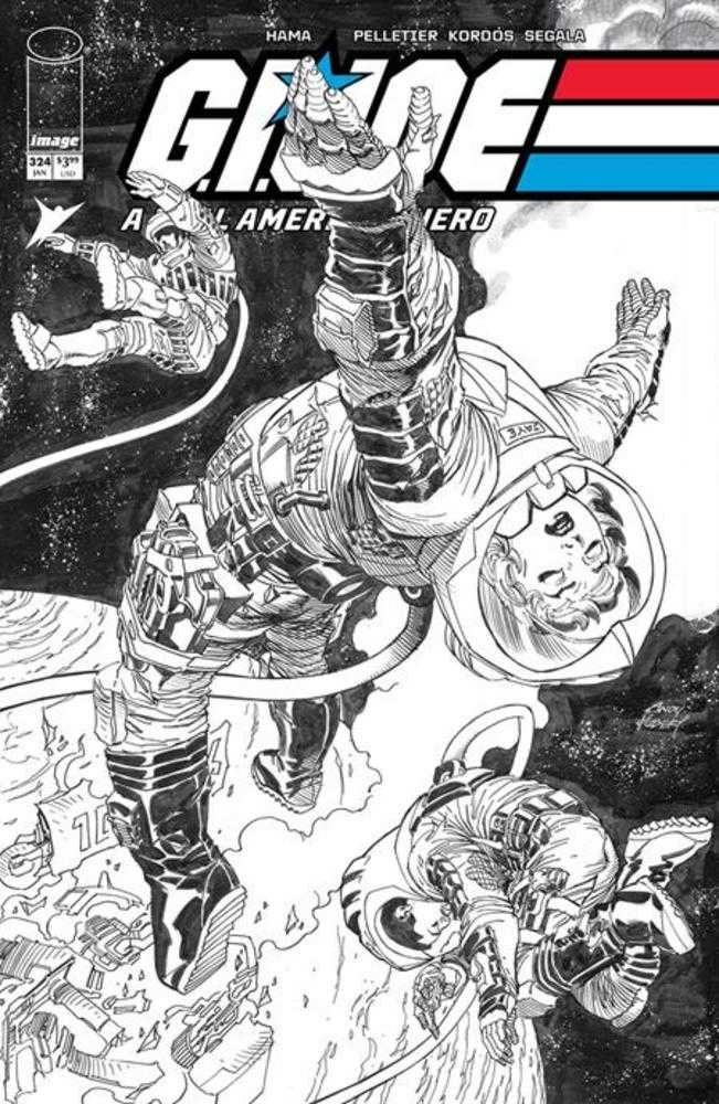 G.I. Joe A Real American Hero #324 Cover B Andy Kubert Black & White Variant | Game Master's Emporium (The New GME)
