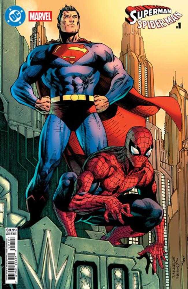 DC Marvel Superman Spider-Man #1 (One Shot) Cover B Jim Lee Card Stock Variant | Game Master's Emporium (The New GME)