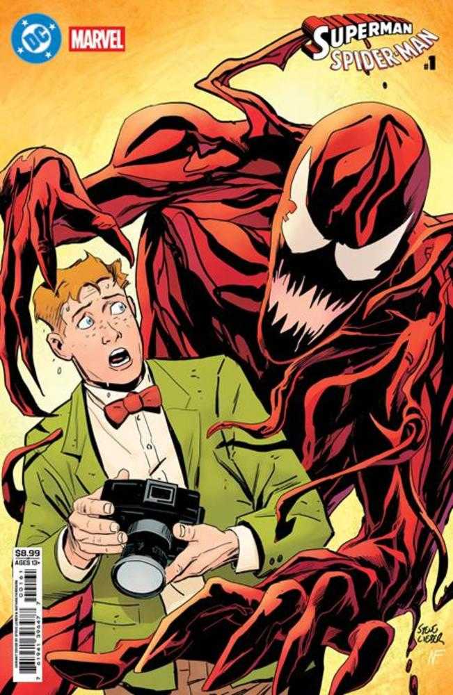DC Marvel Superman Spider-Man #1 (One Shot) Cover F Steve Lieber Jimmy Olsen & Carnage Card Stock Variant | Game Master's Emporium (The New GME)