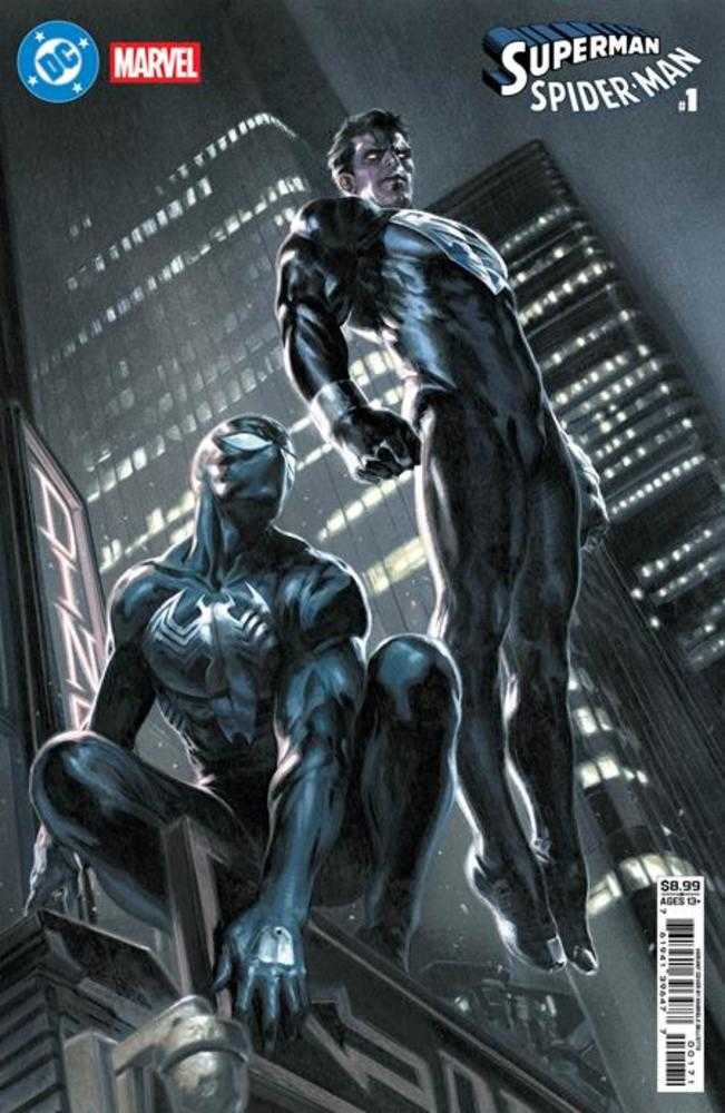 DC Marvel Superman Spider-Man #1 (One Shot) Cover G Gabriele Dell Otto Superman Black & Spider-Man Black Card Stock Variant | Game Master's Emporium (The New GME)